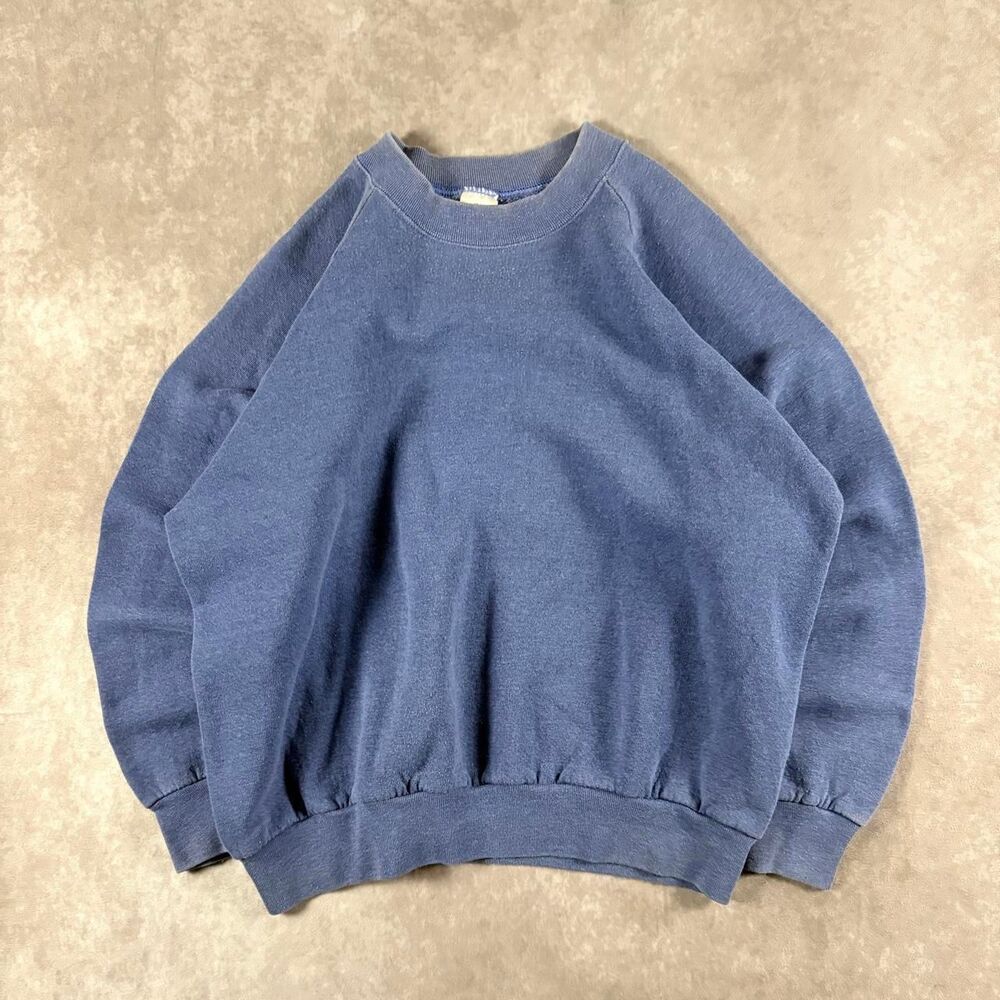 vintage 90s fruit of the loom sunfaded made in usa crewneck